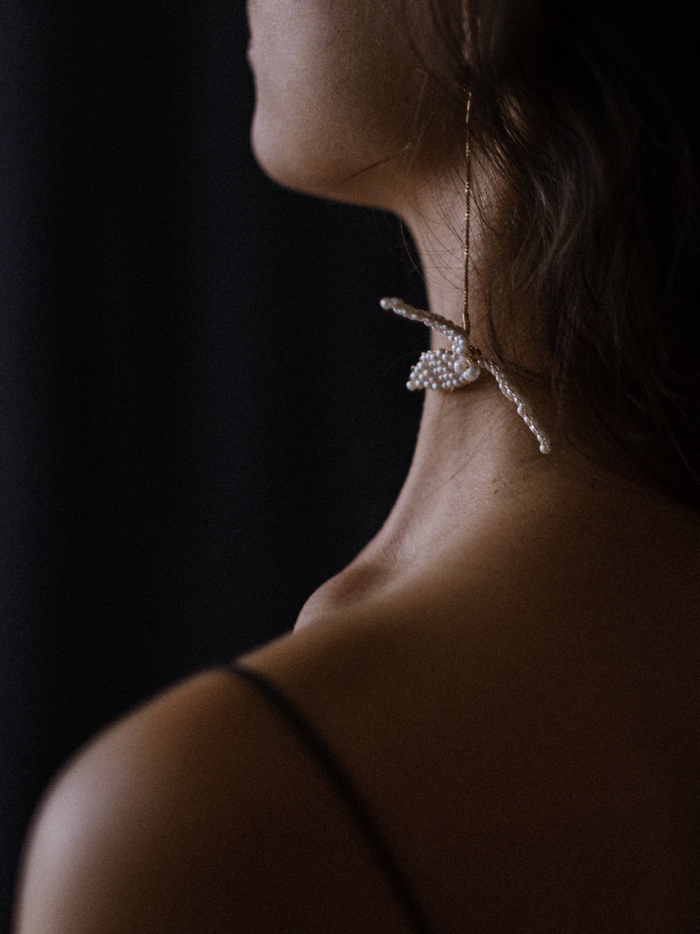 Boucle d’oreilles Long PEARLS